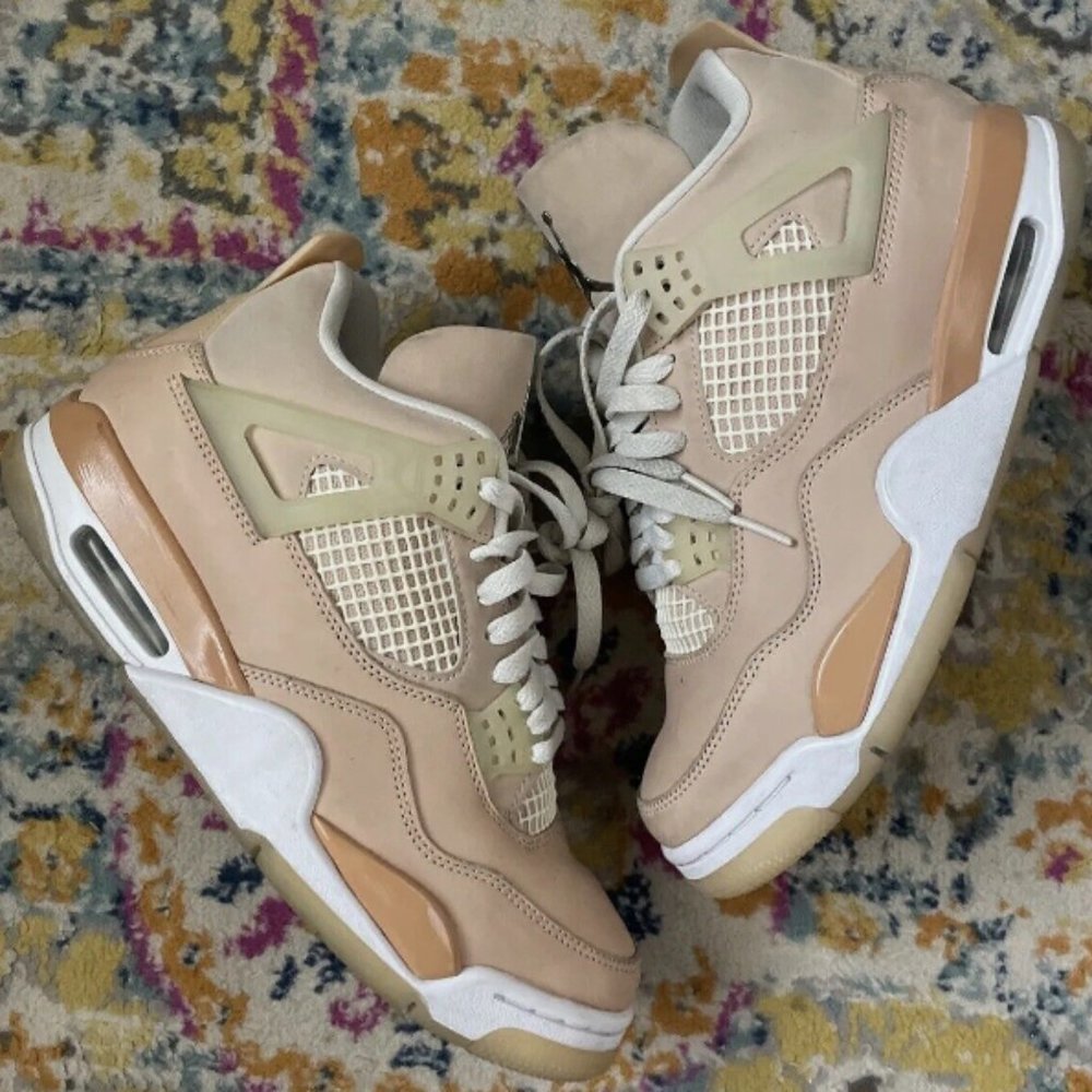 Jordan 4 Retro Shimmer Women’s Tan Sneaker